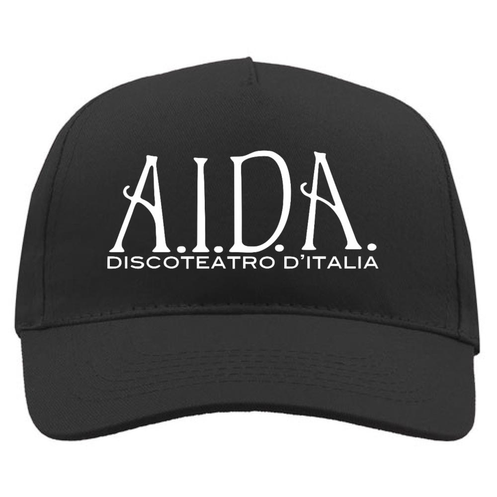 cappellino discoteca aida bianco | black
