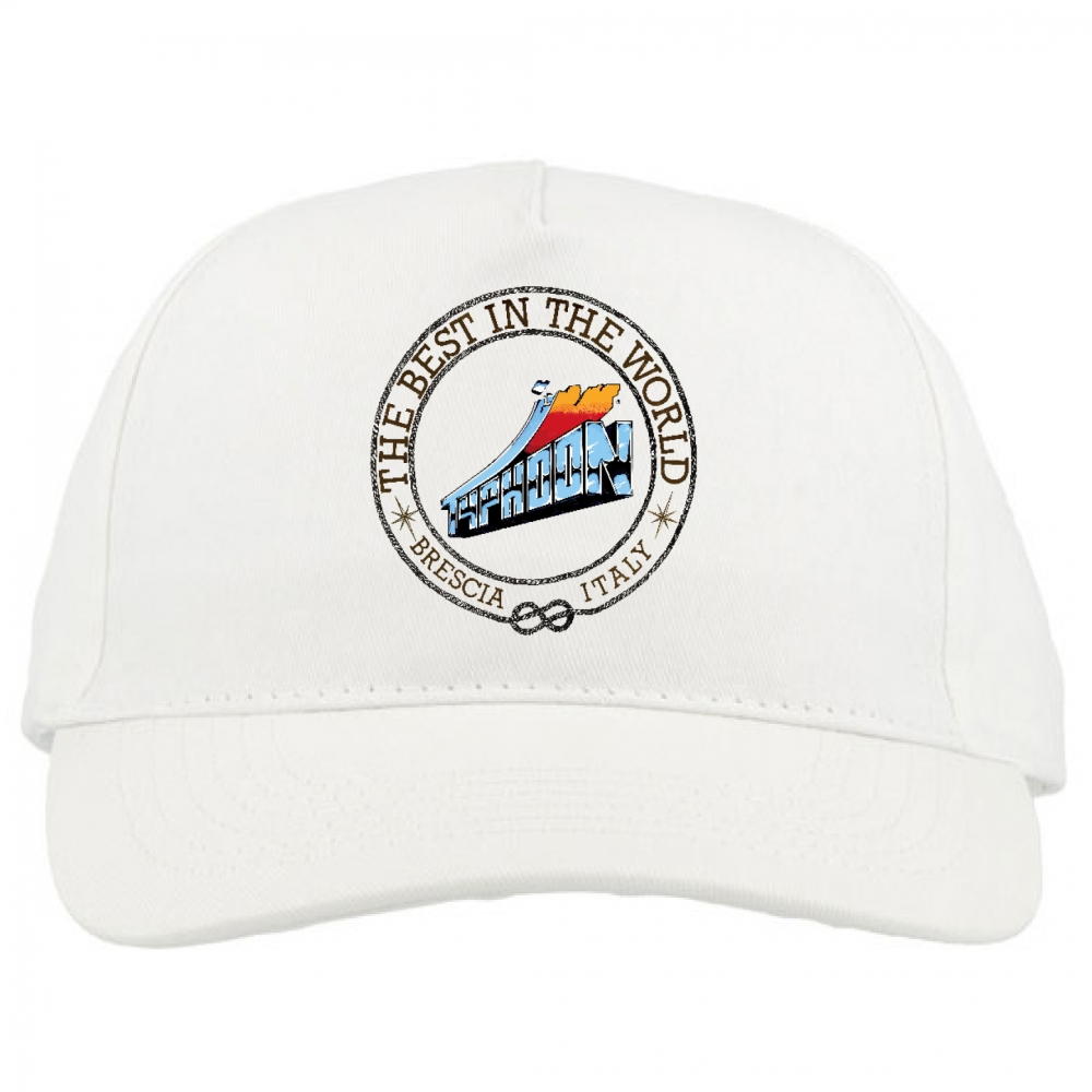 cappellino discoteca typhoon cerchiato | white