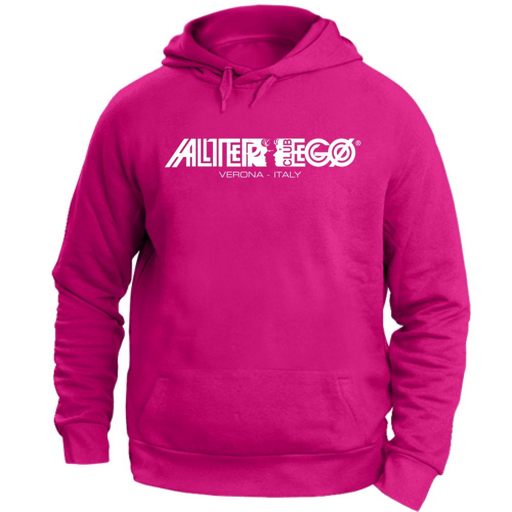 Felpa Cappuccio Discoteca Alter Ego Bianco | fuchsia | XXL