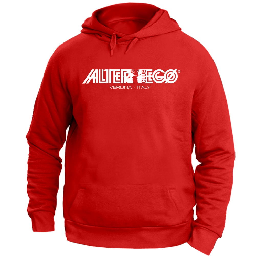 Felpa Cappuccio Discoteca Alter Ego Bianco | red | M
