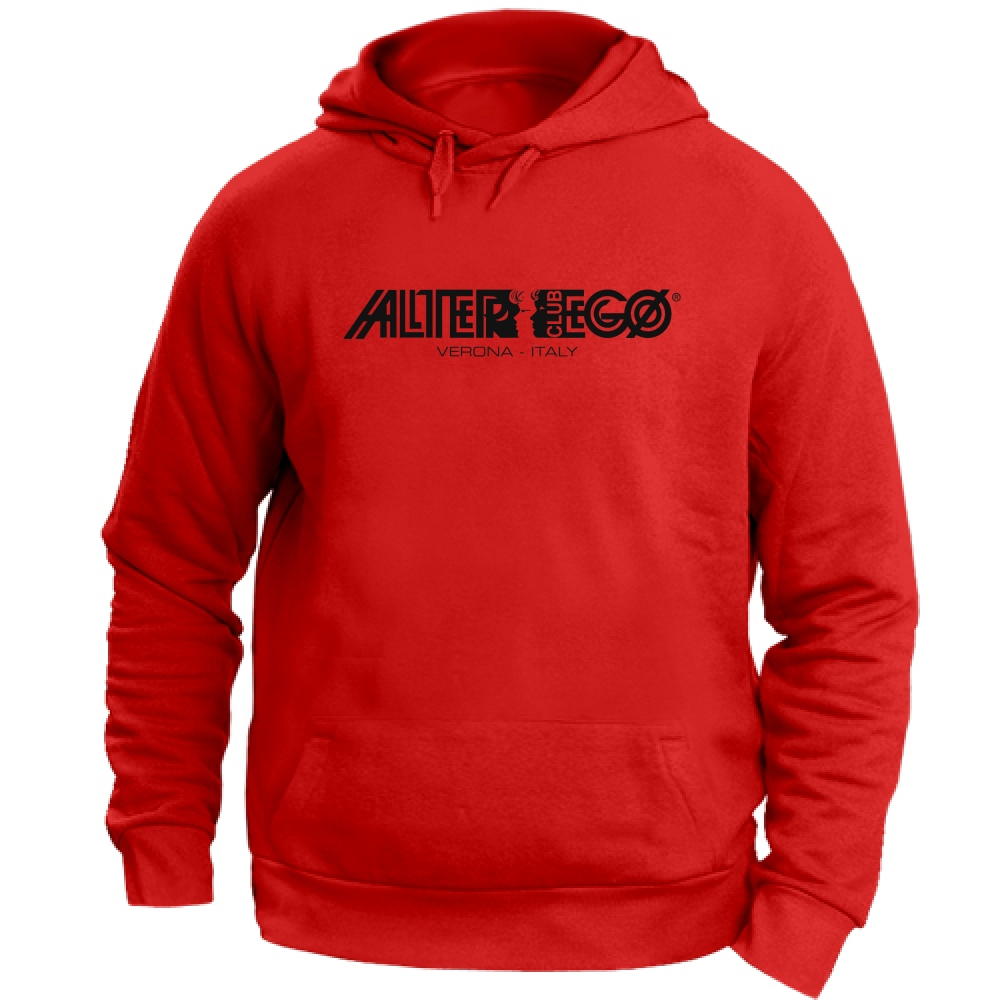 Felpa Cappuccio Discoteca Alter Ego | red | M
