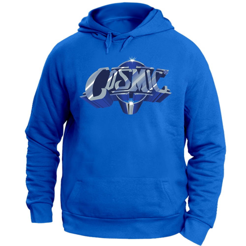 Felpa Cappuccio Discoteca Cosmic Blu | blueroyal | M