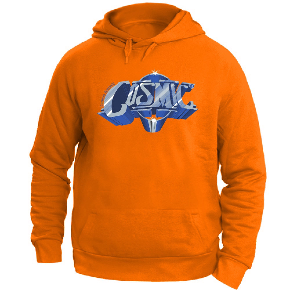 Felpa Cappuccio Discoteca Cosmic Blu | orange | S