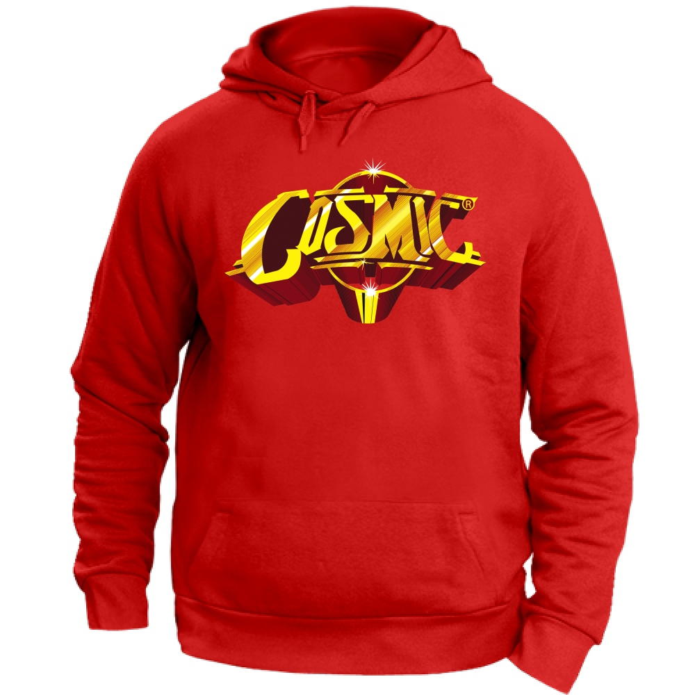 Felpa Cappuccio Discoteca Cosmic | red | S