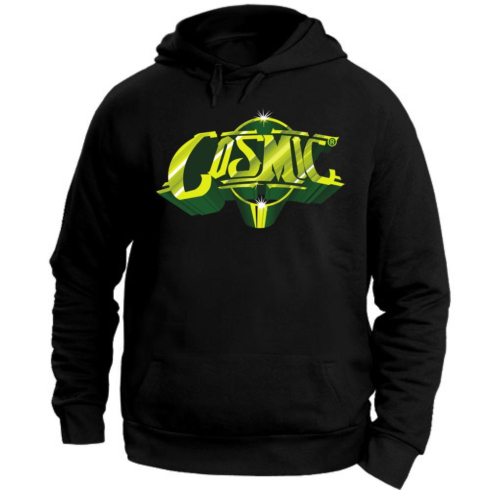 Felpa Cappuccio Discoteca Cosmic Verde | black | XS