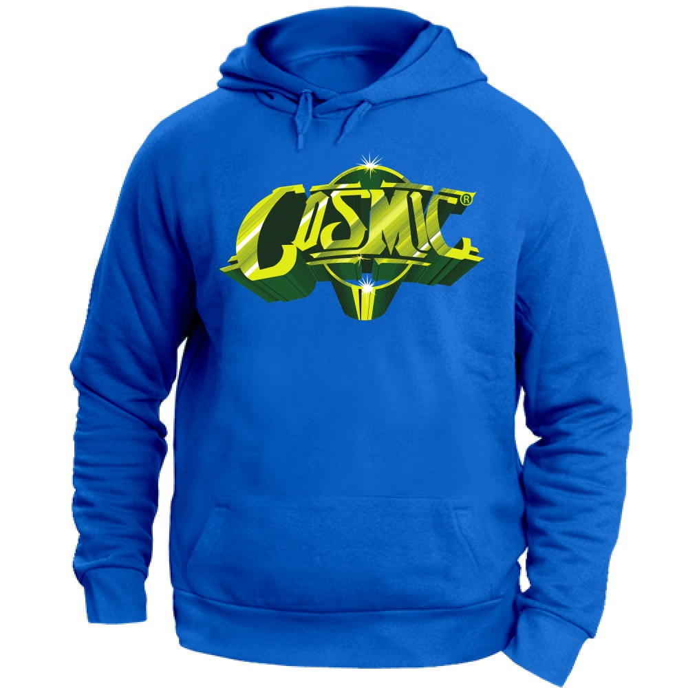 Felpa Cappuccio Discoteca Cosmic Verde | blueroyal | L