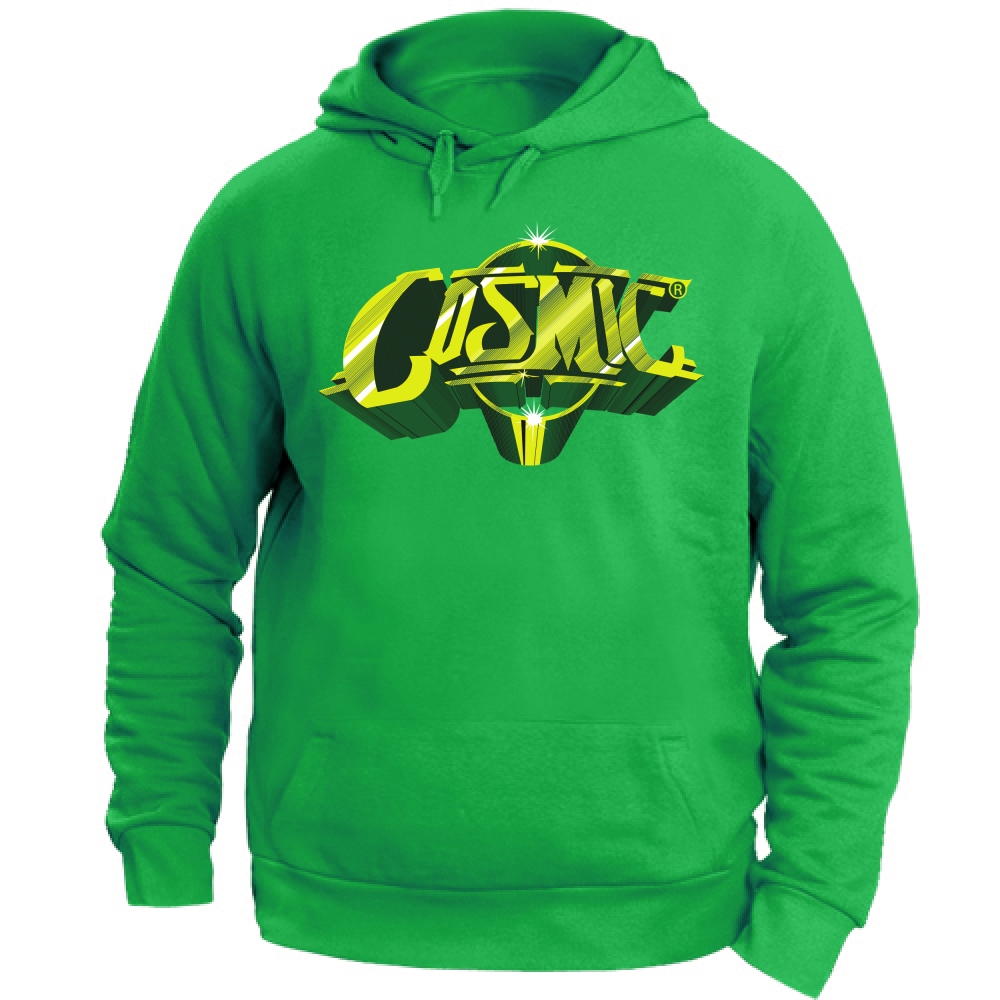Felpa Cappuccio Discoteca Cosmic Verde | kellygreen | XS