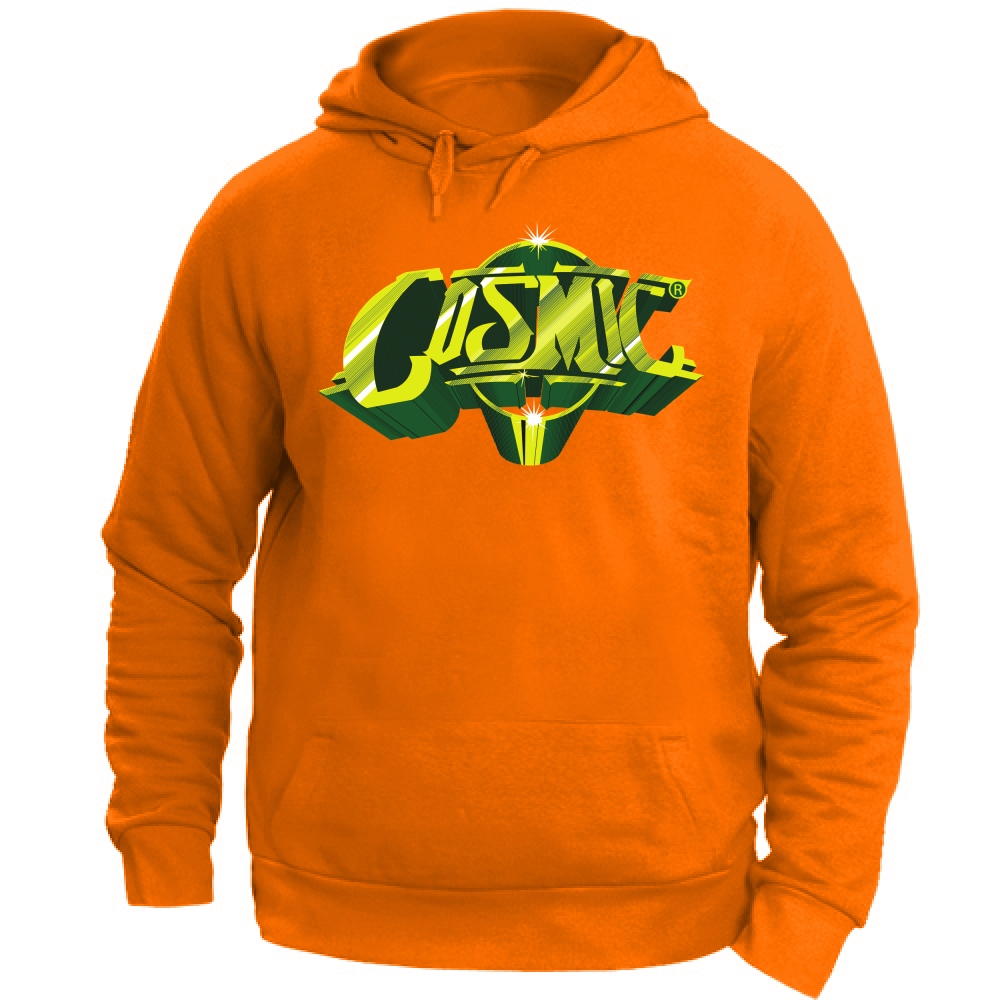 Felpa Cappuccio Discoteca Cosmic Verde | orange | M