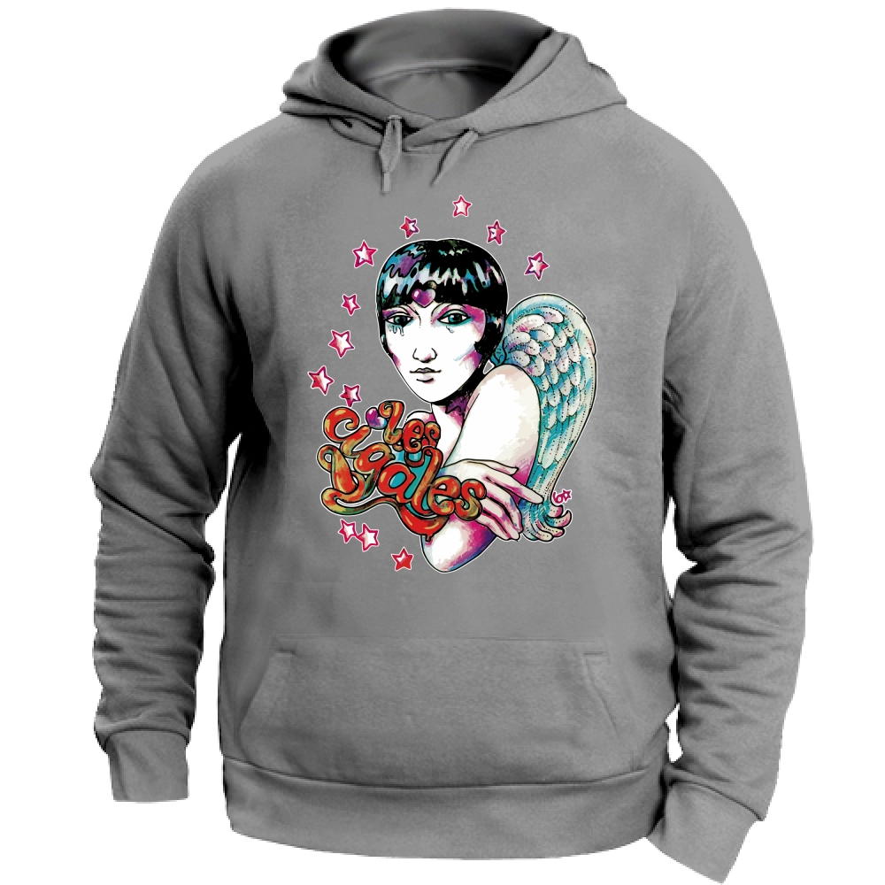 Felpa Cappuccio Discoteca Les Cigales | heathergrey | M