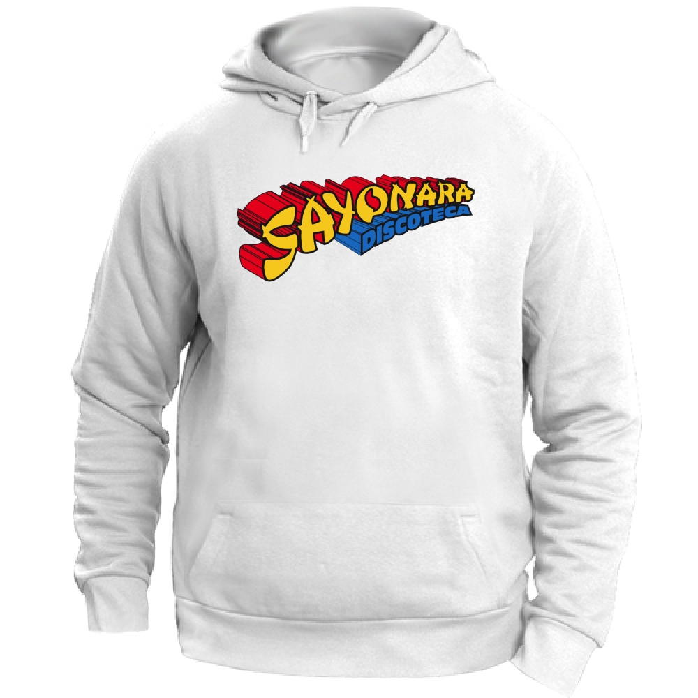 Felpa Cappuccio Discoteca Sayonara | white | M