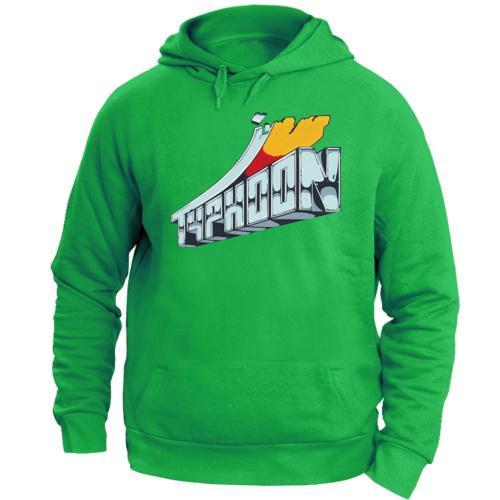 Felpa Cappuccio Discoteca Typhoon | kellygreen | L