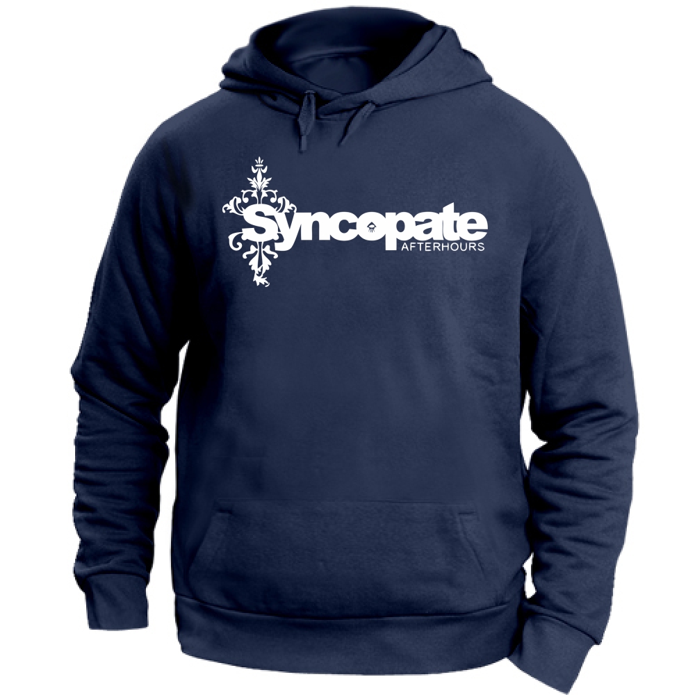 Felpa Cappuccio Syncopate After Hours Bianco | navy | XS