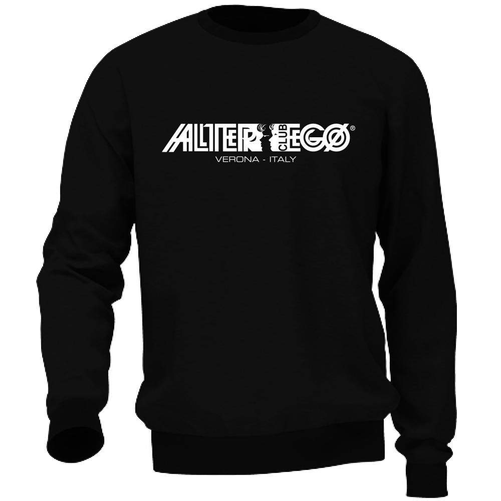 felpa discoteca alter ego bianco | black | S