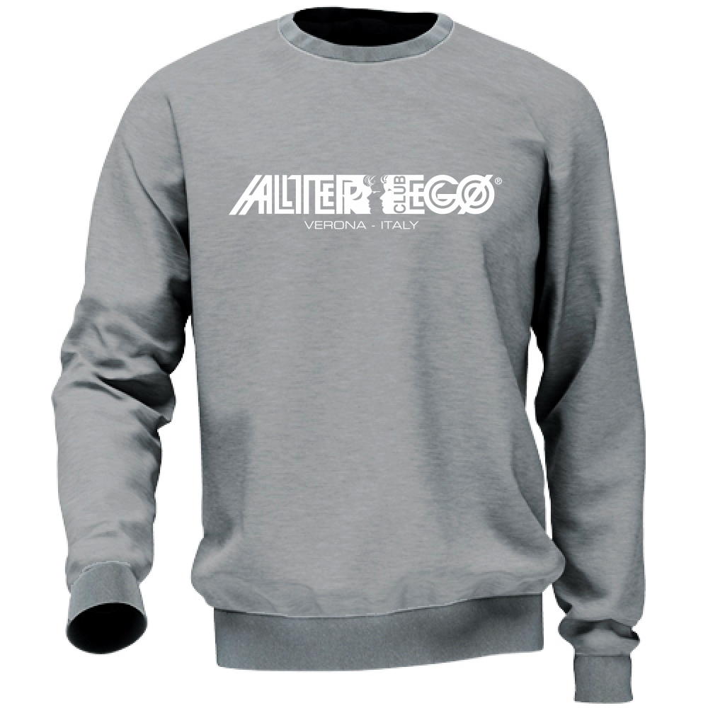 Felpa Discoteca Alter Ego Bianco | heathergrey | S