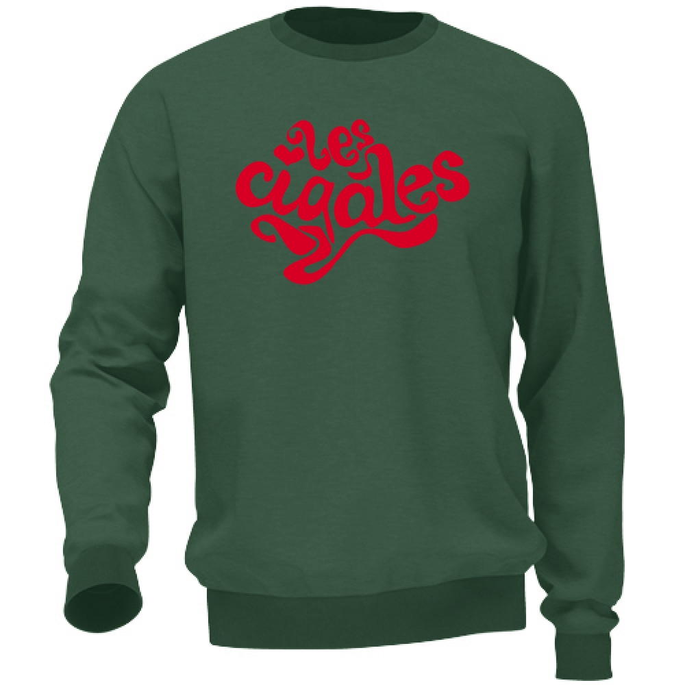 Felpa Discoteca Les Cigales Scritta | bottlegreen | XXL