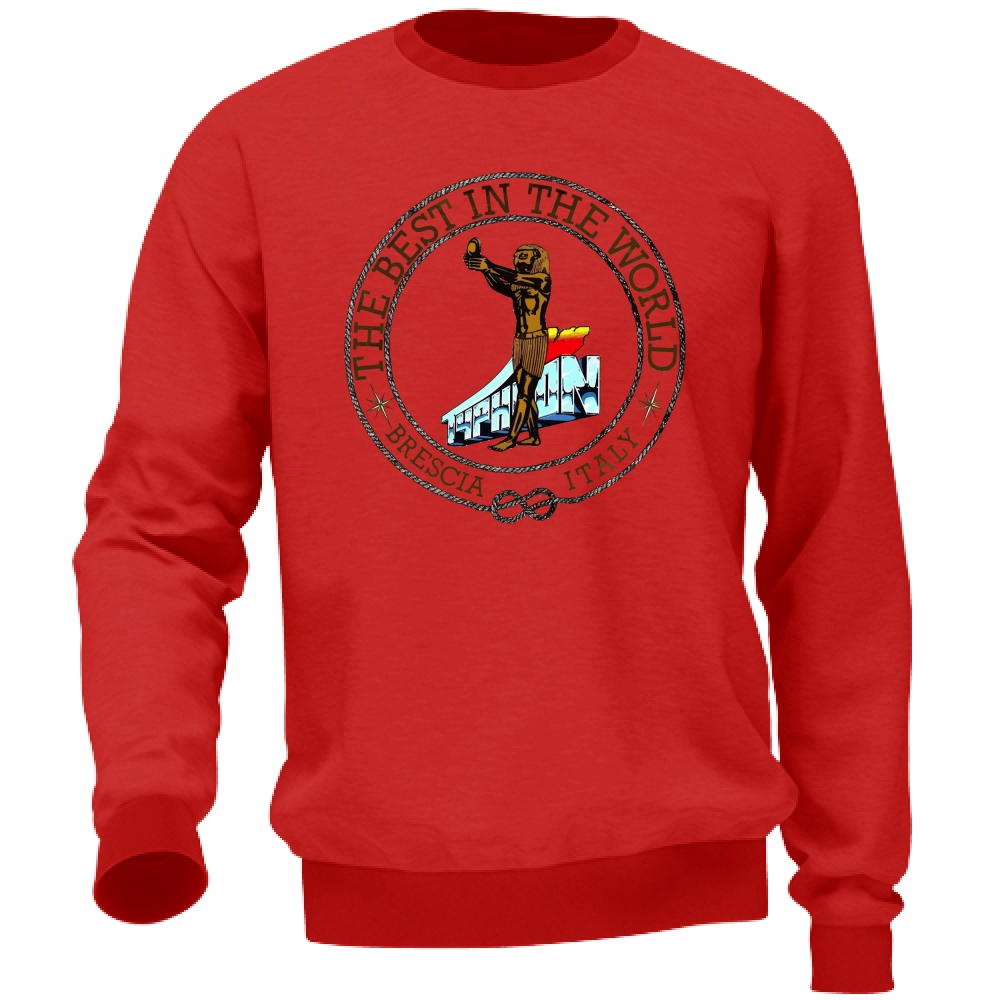 Felpa Discoteca Typhoon Statua Egizia | red | S