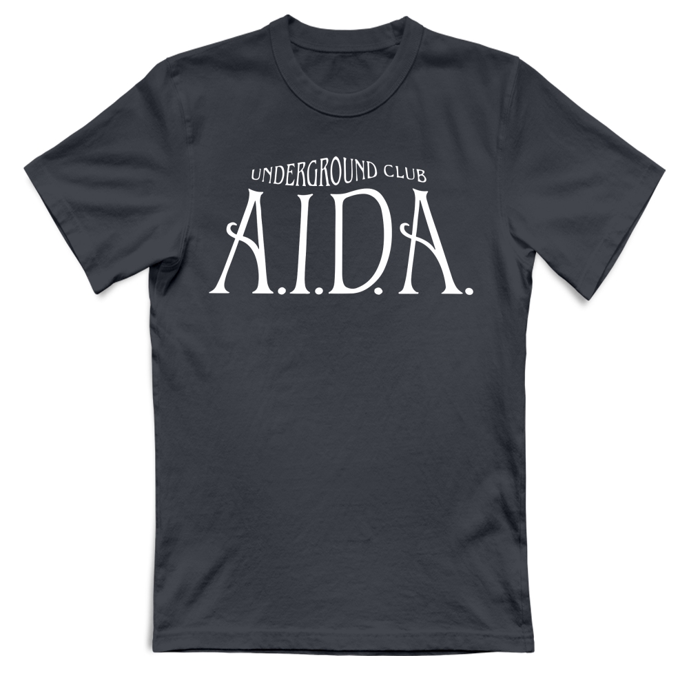 maglia discoteca aida underground club bianco | darkgrey | S