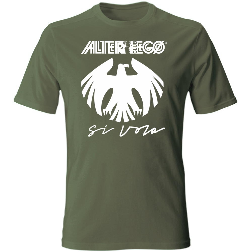 Maglia Discoteca Alter Ego Si Vola Bianco | militarygreen | L